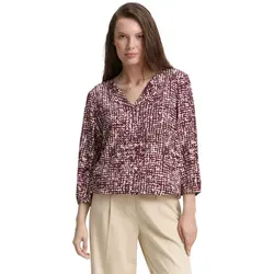 TOM TAILOR Shirtbluse mit All-Over Print - 4 arm Blusen in Gr. 34, taillenbedeckend und aus weicher Viskose, ideal für stilvolle Kombinationen.