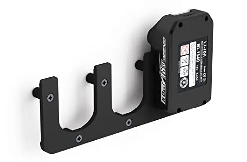 NewGround Designs Akku Wandhalterung passend für Makita 18V - 14,4V - Halter - Akku-Halterung (3 Akkus)