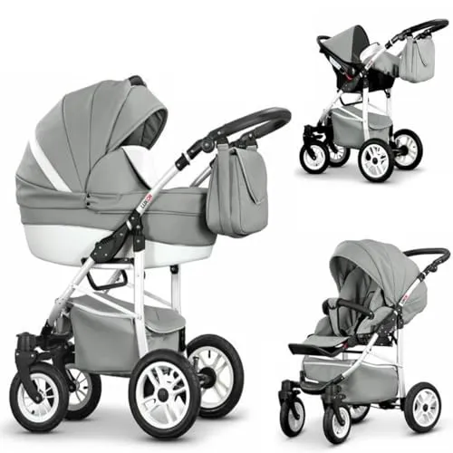 Kinderwagen-Set Craft Eco 4 in 1 inkl. Sportsitz, Autositz und Zubehör - 16 Teile - in 16 Farben
