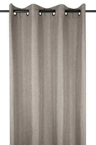 Vorhang Gardine mit Ösen Dekoration Deko 140x260 cm beige modern Wohnzimmer