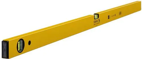 Stabila Wasserwaage Type 70, 02289 - 120cm, präzise Messungen mit antistatischer Beschichtung und 10 Jahre Garantie für Profis und Heimwerker