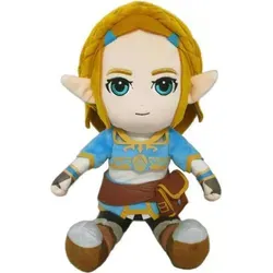 The Legend of Zelda: Breath of the Wild Plüschfigur Zelda 28 cm - Kuscheltiere, offiziell lizenzierte Plüschfigur der Prinzessin Zelda, ideal für Fans und Sammler, 28 cm groß.