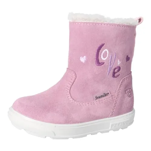 RICOSTA Mädchen Stiefel Cosy, Kinder Lauflernschuhe, Weite: Mittel, lose Einlage, Sympatex, Schnellverschluss, Boots, Winterschuhe, Purple (340), 25 EU