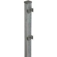 Produktbild Vierkant-Zaunpfosten mit Klemmplättchen  4 cm x 4 cm x 150 cm Verzinkt
