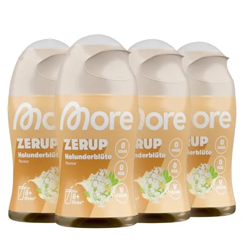 MORE Zerup Holunderblüte, 4 x 65 ml von MORE NUTRITION