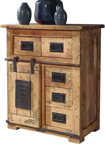 Sideboard Kommode in beige von Massivart