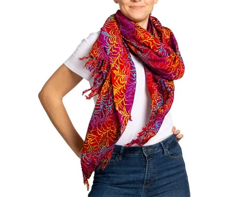 PANASIAM Scarf 190x116cm B502 redtone, L in rot von PANASIAM