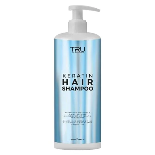 TRU Keratin Haarshampoo 1000ml - Pflege & Glanz Für Trockenes, Strapaziertes Haar