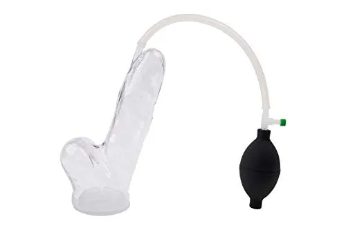 Fröhle PP013 Realistische Penispumpe L mit Ballpumpe, glasklar, Sexspielzeug für den Mann
