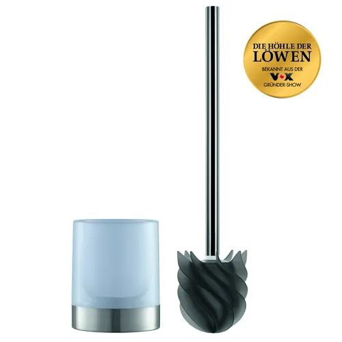 LOOMAID WC-Bürste mit Silikonkopf und Edelstahl-Design - Klobürsten mit innovativem Lotos-Effekt: Die langlebige LOOMAID Silikon-WC-Bürste reinigt gründlich, lässt Wasser abperlen und sorgt für mehr Hygiene und Nachhaltigkeit im Badezimmer.