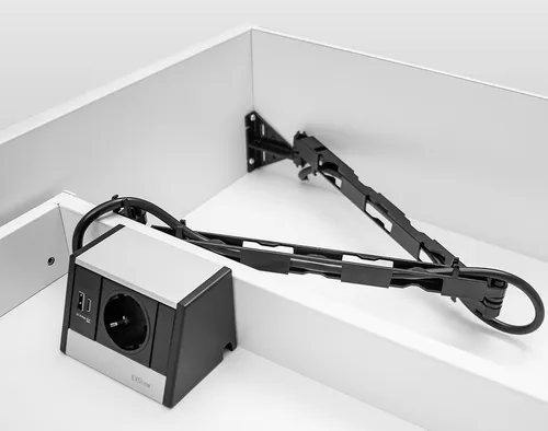 EVOline R-Dock Einbausteckdose mit USB A & C