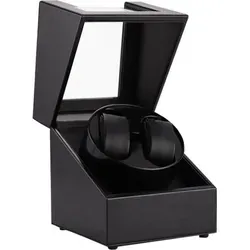 Olvy Uhrenbeweger für 2 Uhren, Watchwinder Extrem Leisem Motor, Weiches Uhrenkissen, Watch winder