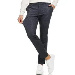 Indicode Chinohose Herren Rodekro Chino Hose Herrenhose Performance Pants mit 4 Taschen blau 34/32