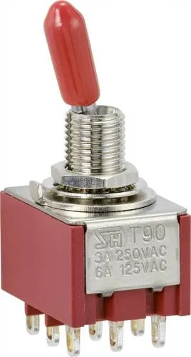 TRU COMPONENTS TC-9354008 Wippschalter 250 V/AC 3A 3 x Ein/Ein rastend 1St.