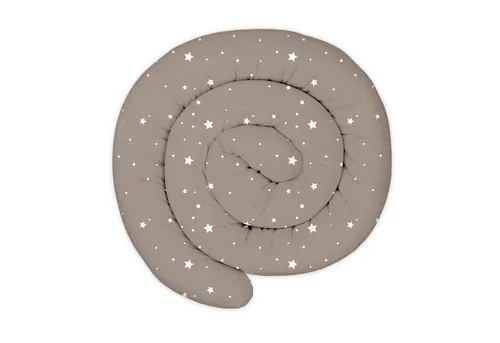 Totsy Baby Nestchenschlange XXL Bettschlange 200 cm Beige mit Sternen