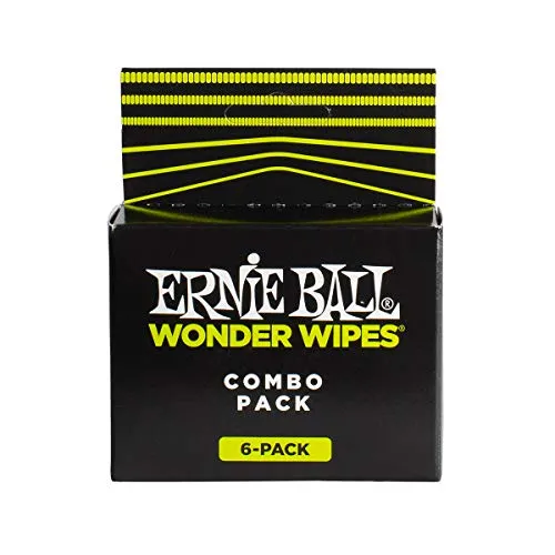 Ernie Ball P04279 Wonder Wipes Multi-Pack, 6er-Pack
