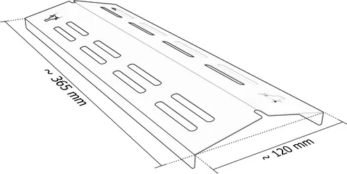 tuning-art Grillerweiterung GA45 Brennerabdeckung Set Edelstahl für Enders Boston Pro 4 - Grillgestelle, 4er Set aus hochwertigem Edelstahl für optimale Hitzeverteilung und langlebigen Einsatz.