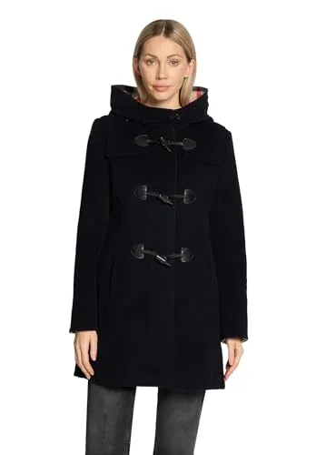 Gil Bret Damen Dufflecoat mit Kapuze in blau von Gil Bret