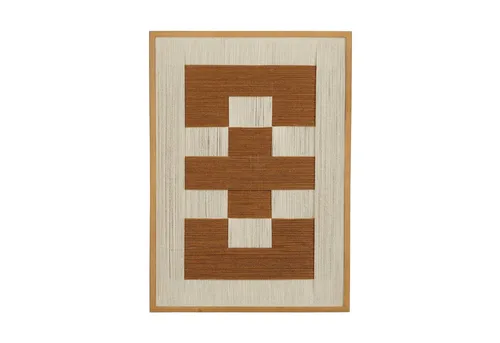 Mica Decorations Wanddekoobjekt Mica Wanddeko Braun 70x50 cm - Die stilvolle braune Wanddekoration von Mica Decorations sorgt für eine gemütliche Atmosphäre und harmoniert perfekt mit Japandi-Designs.