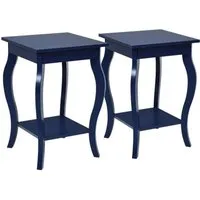 Beistelltische Blau von Costway