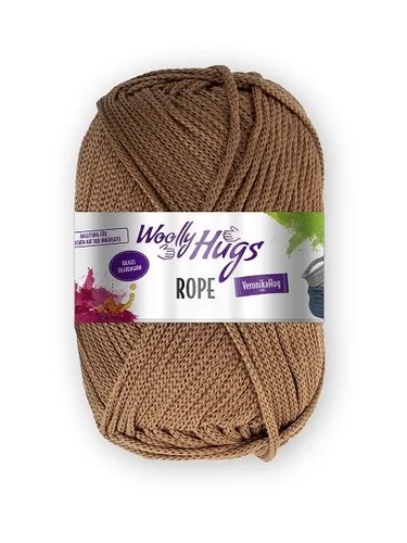 WOOLLY HUGS GARN ROPE 200 g FARB NR 18 HASELNUSS TASCHENGARN 100g/5,95€