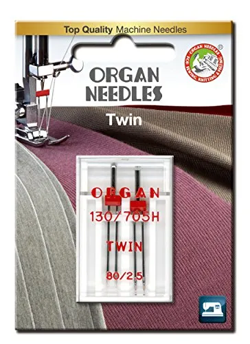 Organ Needles 5102046BL Maschinennadeln, Silber, 80/2.5 Größe, 2