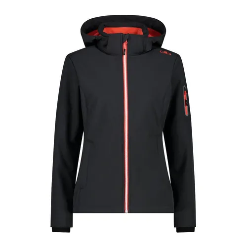 CMP Woman Jacket Zip Hood antracite-papavero (03UP) 40