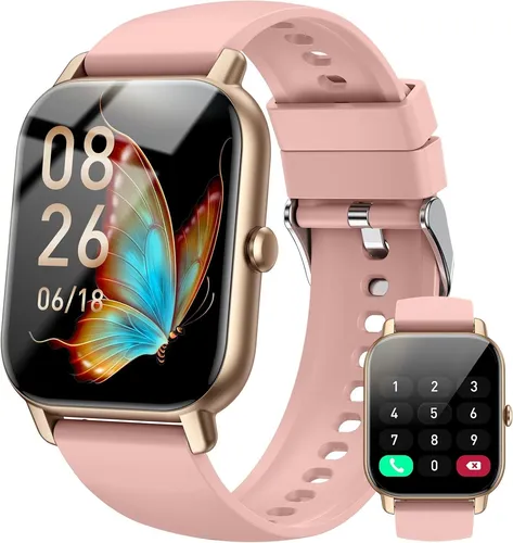 Hosgubo Smartwatch Fitnessuhr mit Telefonfunktion 1.85 Zoll