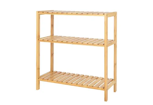 dibea Schuhregal mit 3 Ablagefächern - Schuhablagen, platzsparendes Design mit 3 Ablagefächern, ideal für Flur oder Badezimmer, langlebig und feuchtigkeitsbeständig durch hochwertige Verarbeitung.