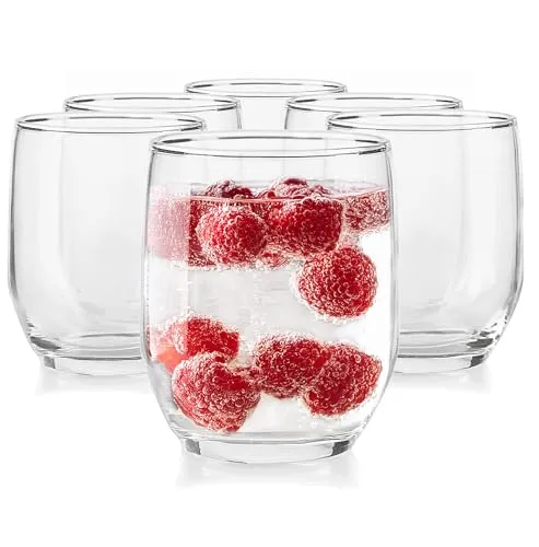 Glasmark KROSNO 1992 Trinkgläser Set Gläser 6 Stück 280 ml Wassergläser Cocktailgläser Saftgläser Saft Wasser Glas Spülmaschinenfest