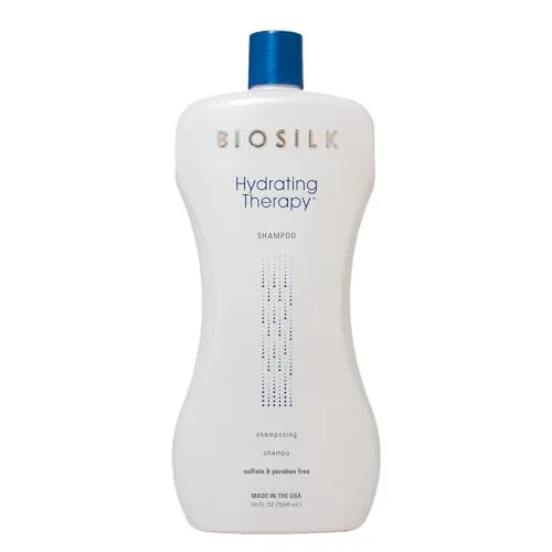 BioSilk Hydrating Therapy Shampoo 1006 ml - Feuchtigkeitsspendendes Pflegeshampoo für dickes Haar mit Maracuja-Öl und Quinoa, ideal für revitalisierte und glatte Haare. Perfekt für Damen.
