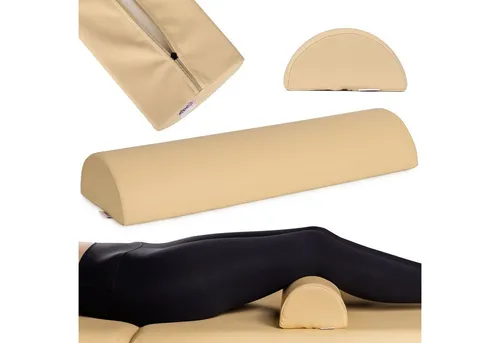 Habys Massageliege Halbrolle Knierolle Lagerungsrolle für Behandlungsliege 60x19x9cm Yoga