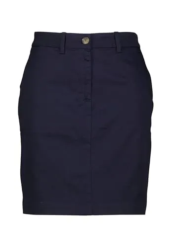 Gant Damen Minirock CHINO SKIRT 42 - Sportiver Chino-Stil, aus Bio-Baumwolle, perfekt für feminine Sommer-Looks und vielseitig kombinierbar.