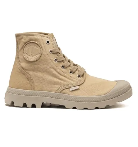 Palladium Pampa Hi 02352 221 M Sahara Safari - Stiefeletten mit zeitlosem Design, gefärbtem Canvas-Obermaterial und EVA-Fußbett für optimalen Tragekomfort. Ideal für städtische Erkundungen und jedes Wetter!