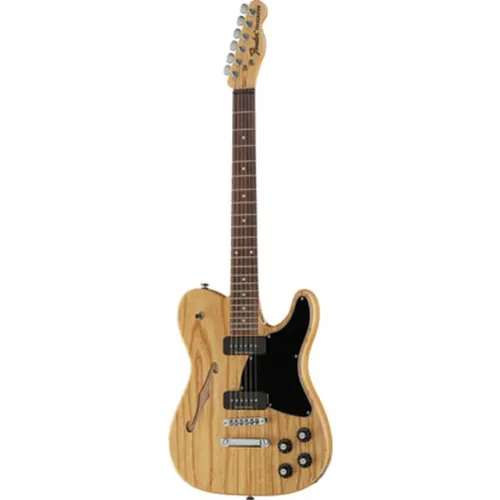 Fender JA-90 Jim Adkins NA IL B-Stock E-Gitarre - B-Stock E-Gitarre, Artist Serie mit semi-hollow Esche Korpus und Seymour Duncan P-90 Pickups für einen einzigartigen Klang, ideal für kreative Musiker.