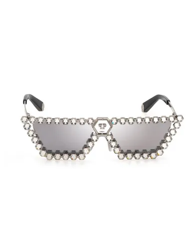 PHILIPP PLEIN Sonnenbrille Mit Schmucksteinen in silber von Philipp Plein