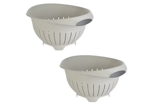 Engelland Nudelsieb Abtropfsieb, Seiher, Kunststoff, (Vorteils-Set, 2-St., Ø 24,5 cm), spülmaschinengeeignet, BPA-frei, lebensmittelecht
