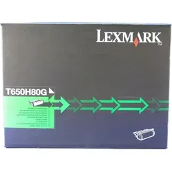 Lexmark T650H80G Hohe Ergiebigkeit Schwarz Original Tonerpatrone - Toner für Laser Drucker, hohe Ergiebigkeit bis zu 25.000 Seiten, ideal für hohe Druckvolumen und professionelle Ergebnisse.