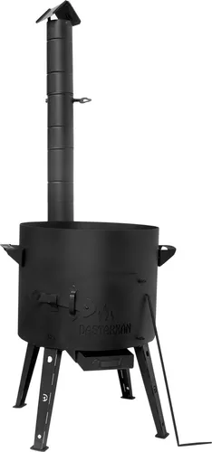 Ø49 Uchag 2mm Stahl Utschak - Vielseitige Feuerstelle für Garten und Camping - Außenküche mit 2mm Stahl und Kamin, ideal für Gartenpartys oder Camping. Nutzen Sie den Uchag als Feuerstelle oder Grill für unvergessliche Momente im Freien.