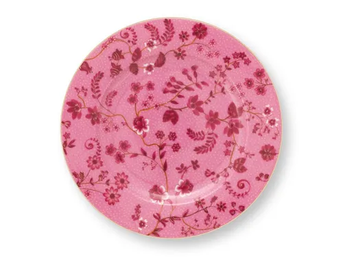 PiP Studio Brotteller Jolie Flowers Pink Brotteller 17cm