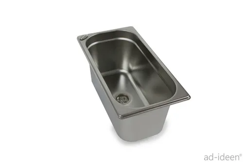 Edelstahl Spülbecken 325x176x150 mm Camping Spüle Waschbecken womo + Ablauf 19mm