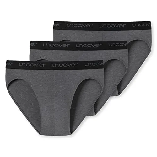 Schiesser Rioslip 3-Pack 'Logo Jersey' (3-St) - dunkelgrau - Slips aus 57% Baumwolle für optimalen Tragekomfort, im praktischen 3-Pack und Maschinenwäsche geeignet.