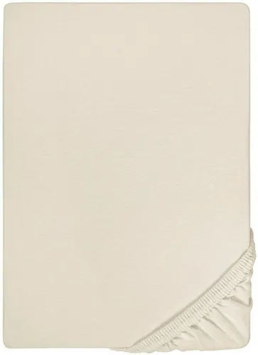 Biberna Spannbettlaken Conny, Jersey-Elasthan in grau von biberna