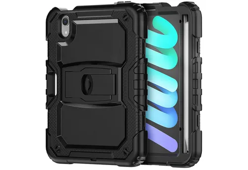 Lobwerk Tablet-Hülle Schutzhülle für Apple iPad Mini 6 2021 6. Generation 8.3 Zoll, Sturzdämpfung, Aufstellfunktion, Outdoor