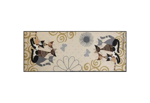 Rosina Wachtmeister Fantasia di Gatti Fußmatte 75x190 cm in beige von Salonloewe