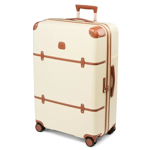 Bric's Bellagio Trolley 76 cream - Eleganter Reisekoffer - Koffer mit Hartschale und 4 Rollen, bietet viel Platz ab 60 L. Ideal für stilbewusste Reisende, die Sicherheit durch ein eingebautes Schloss schätzen.