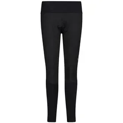 CMP Damen Fahrradleggings Schwarz Größe 42 - Outdoor-Leggings für Damen mit Dry Function Technologie - schnelltrocknend, atmungsaktiv und mit elastischem Bund für optimalen Tragekomfort bei intensiven Aktivitäten.