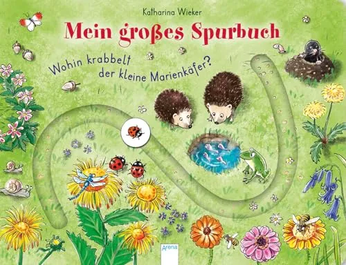 Wohin krabbelt der kleine Marienkäfer?: Mein großes Spurbuch - Interaktives Kinderbuch mit spannenden Spur- und Krabbelabenteuern, ideal für kleine Entdecker und kreative Köpfe.