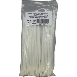 Wattestäbchen Kunststoff kleiner Kopf 15 cm 100 St