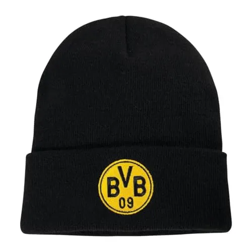 Dortmund Borussia BVB Logo Beanie schwarz